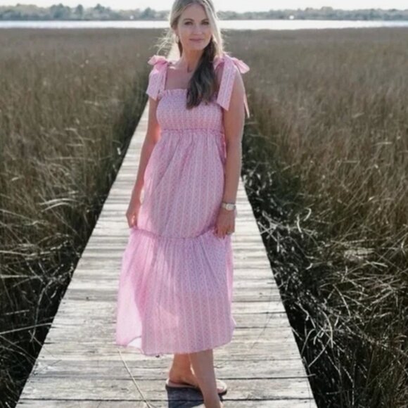 Tuckernuck x Cameran Eubanks Wimberly Love Letters Chalmers Midi Dress, Small - Picture 1 of 4